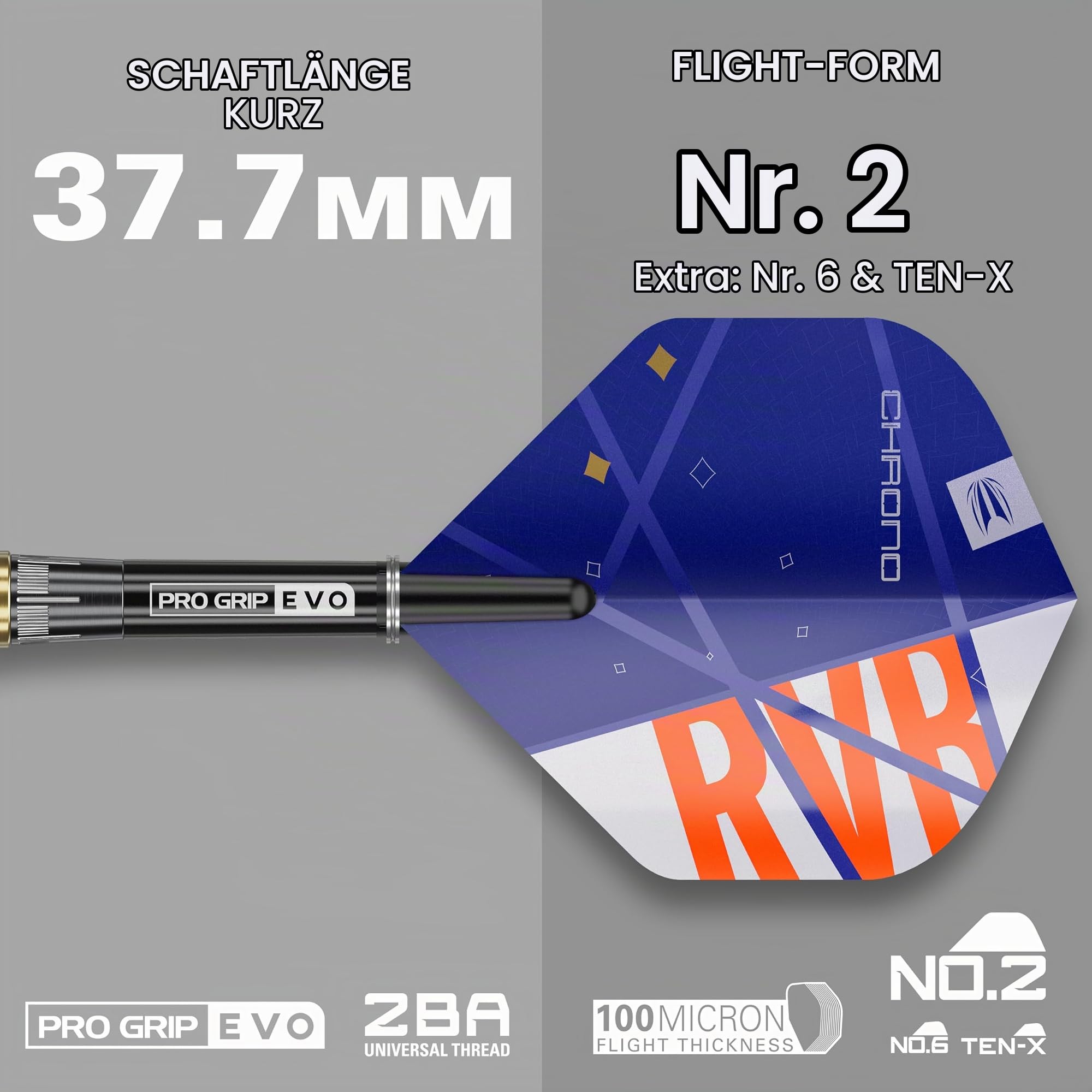 Target Darts Raymond Van Barneveld Chrono Softdarts, 95% Tungsten Dart Set, 18G/20G | Enthält Dart Case Takoma Wallet & Prfi Dart Zubehör, Pixel Softdartspitzen, Softdarts E-Dart