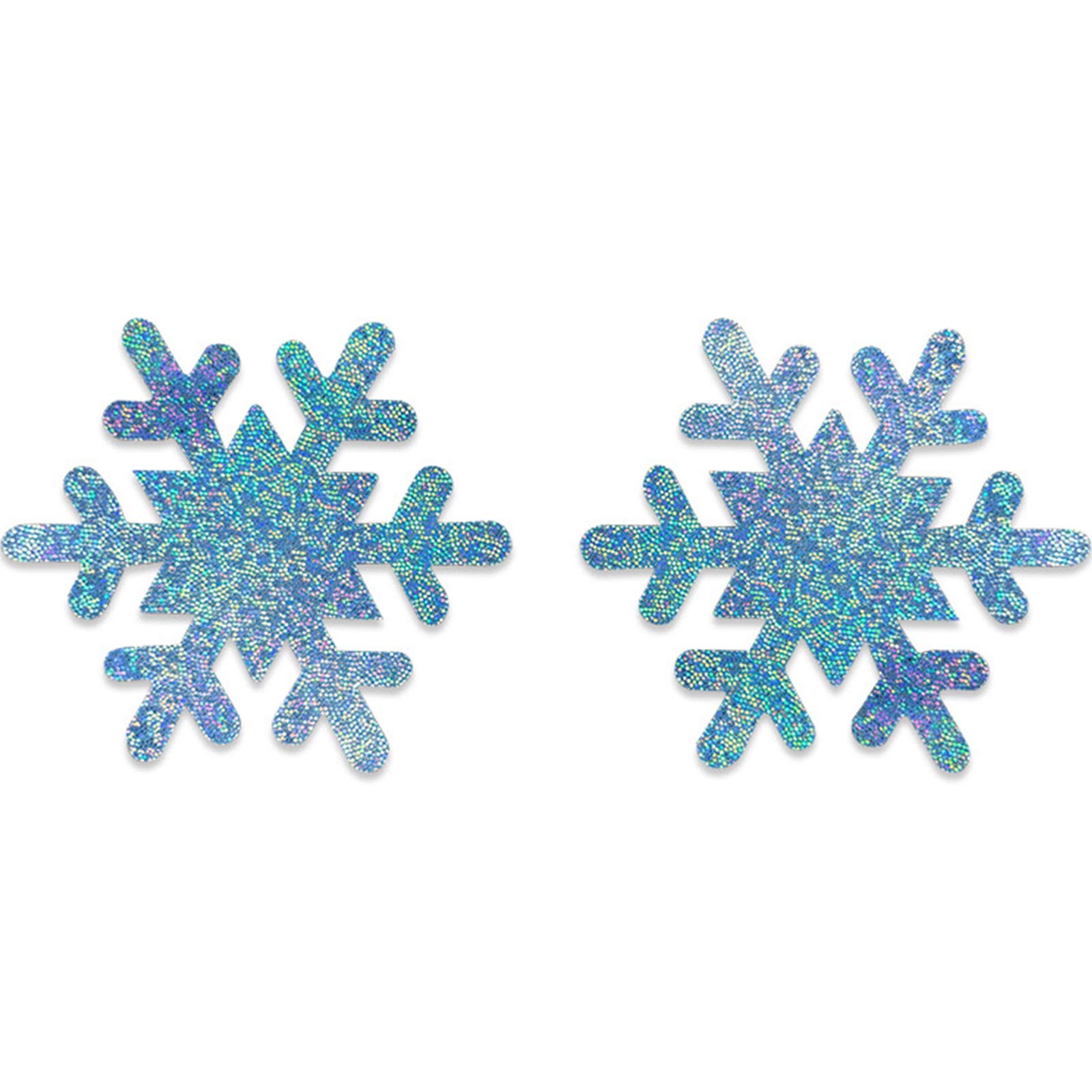 Women Christmas Pasties Nipple Cover Glitter Cartoon Santa Snowflake Disposable Breast Stickers Adhesive Invisible Bra Christmas Pasties Nipple Cover Glitter Cartoon Breast Sticker Women Disposable To