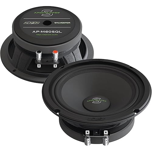 Pair of Deaf Bonce Apocalypse 6.5" Midrange Speakers 600W 4 Ohm Black AP-M60SQL