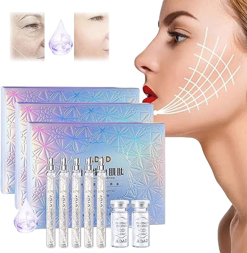 Soluble Nano Colágeno Platinum Essence Firmer - Set de elevación de hilos de proteína coreana, hilo de colágeno absorbente para levantamiento facial