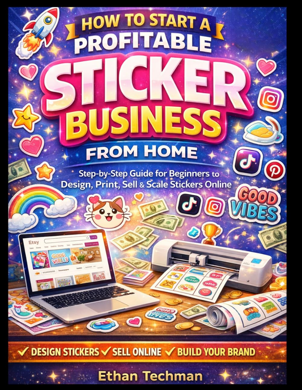 How To Start A Profitable Sticker Business From Home: Step-by-Step Guide for Beginners. (Smart Income Blueprint)