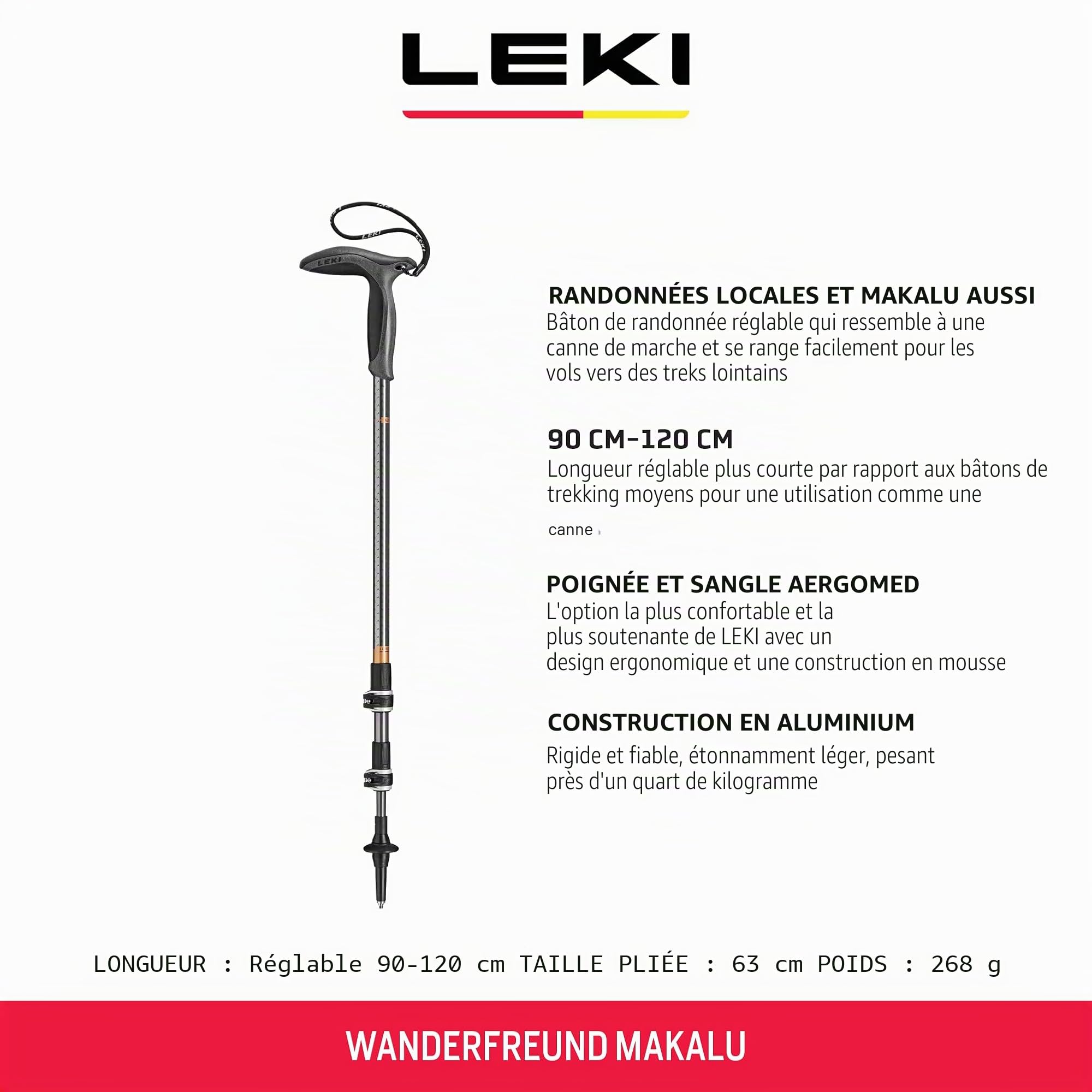LEKI Wanderfreund Makalu bâtons