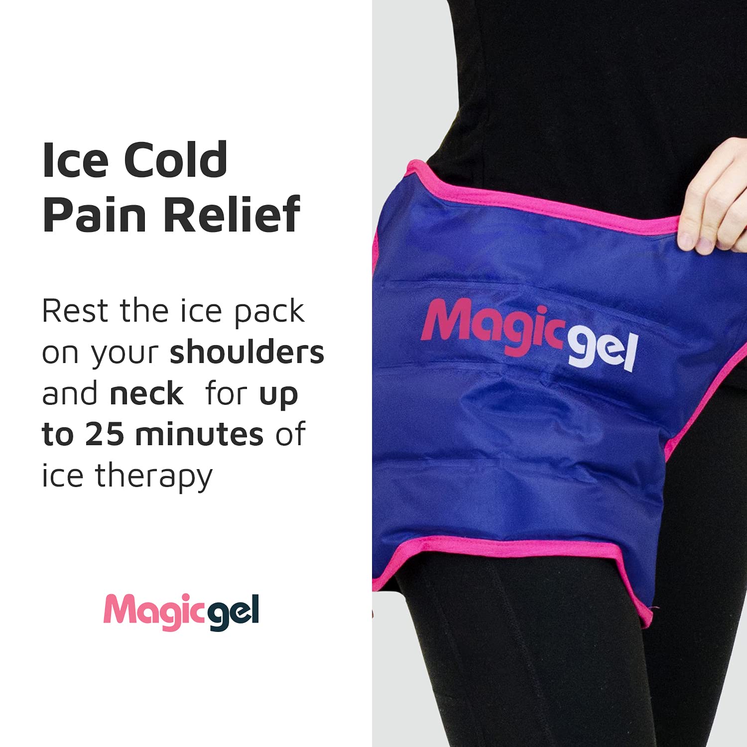 Hip Ice Pack Wrap - Reusable Cold Pack for Hip Bursitis, Hip Replacement Surgery and Hip Flexor Pain. Hip ice wrap for inflammation, swelling and Hip Pain Relief (by Magic Gel) : Health & Household