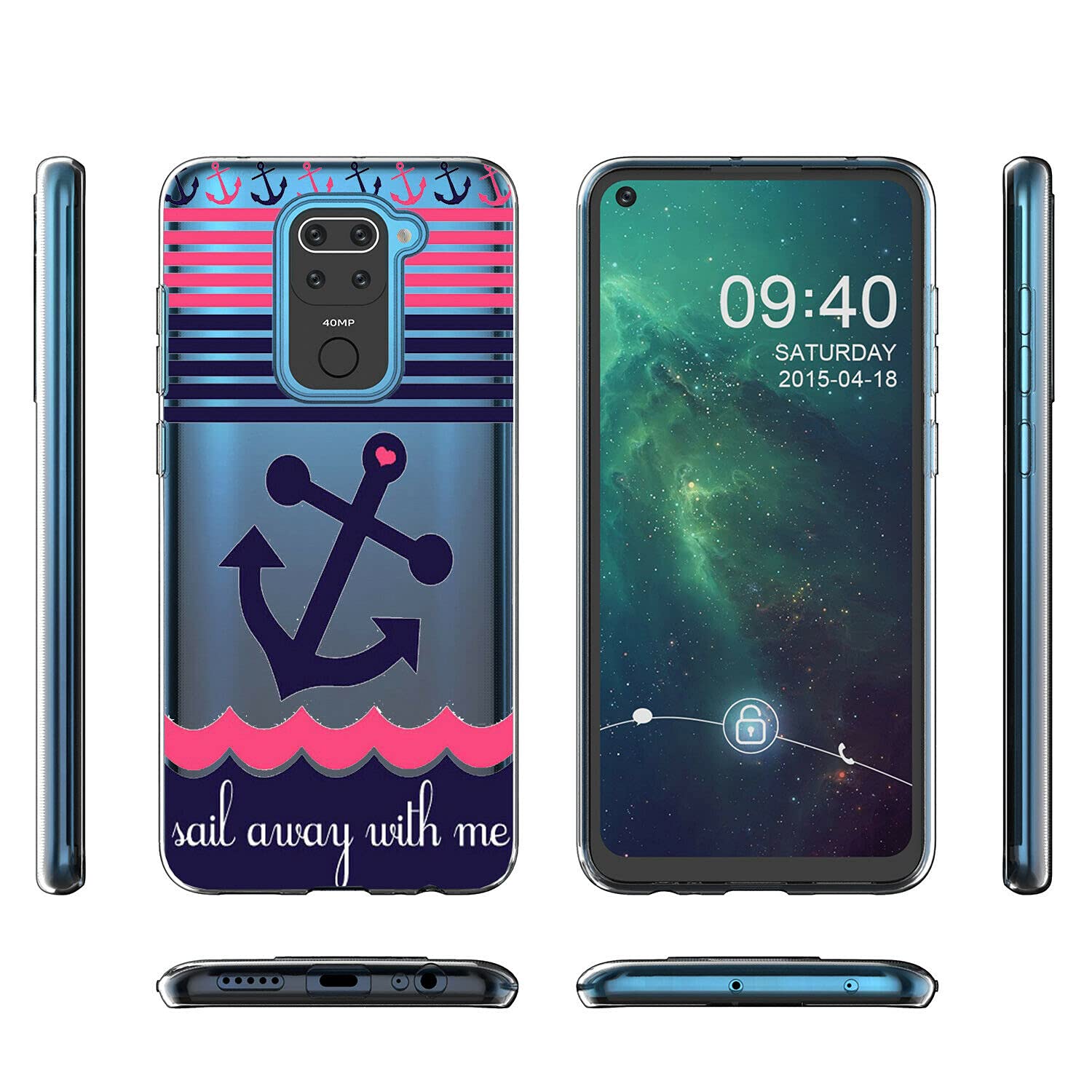 Mixroom Cover Per Xiaomi Redmi 9T 4G - Custodia Morbida In TPU Con Stampa Cane E Gatto T656