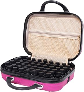 Essential Oil Storage Case | Essential Oil Travel Carrying Organizer, Holding 15 ml Bottles - Waterproof Hard Shell Box, with Sponge Insert & Inner Mesh Storage Pocket (32x23x14CM) Arbitra
