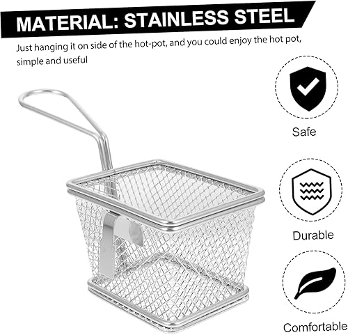Miniatura 4 de Colador separador de olla caliente de acero inoxidable con gancho de malla colador de red para cocinar olla caliente, fácil de limpiar para uso en