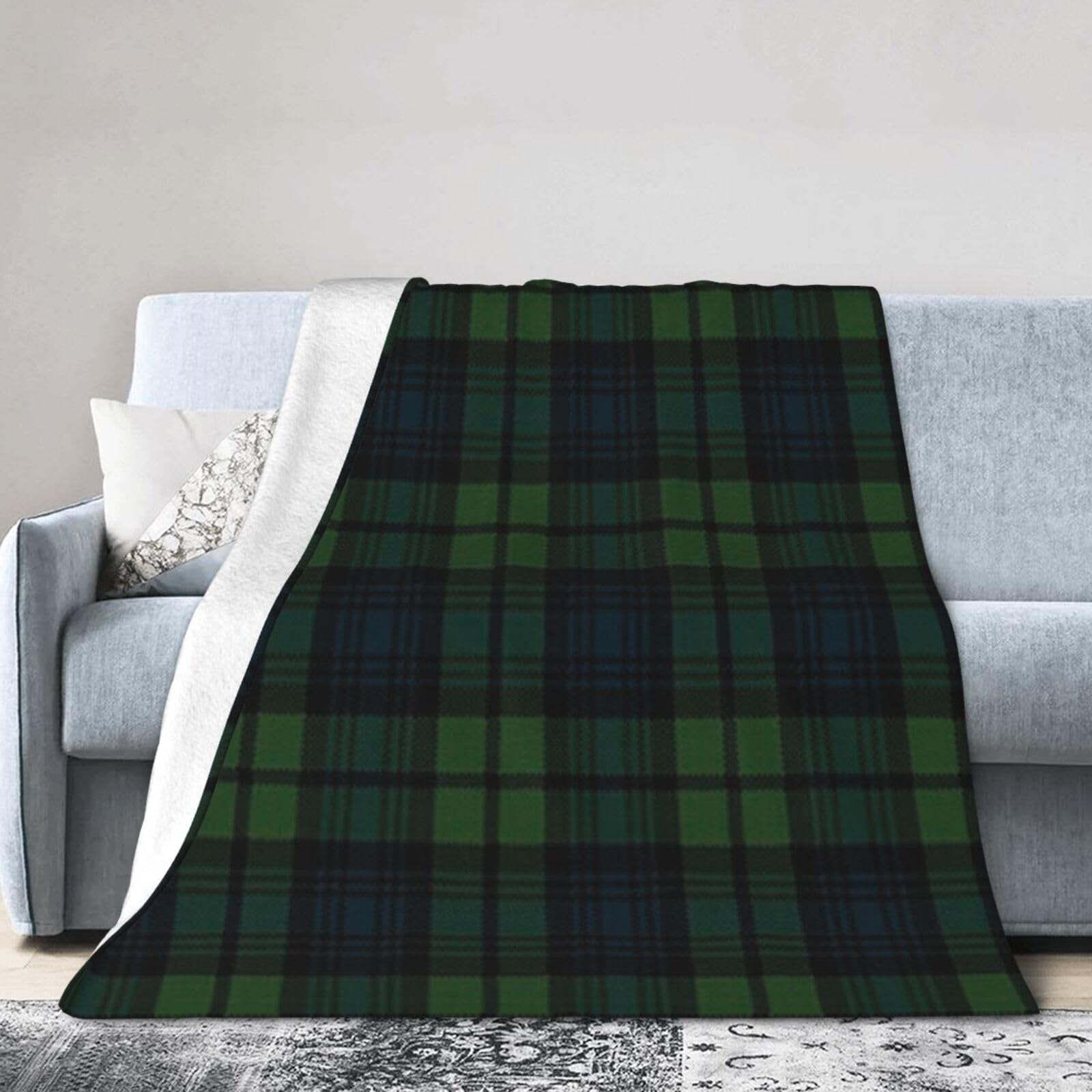 ERTDFXCV Scottish Tartan Plaid Blanket 50"x40"