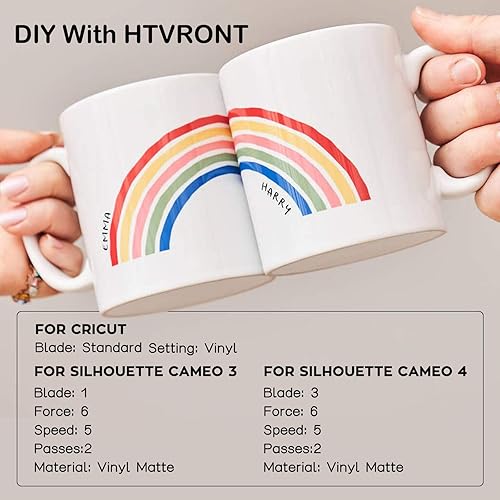 Miniatura 6 de HTVRONT - Vinilo turquesa permanente, para Cricut - Rollo de vinilo adhesivo turquesa de 12 pulgadas x 14 pies para Cricut, Silueta, cortadores de