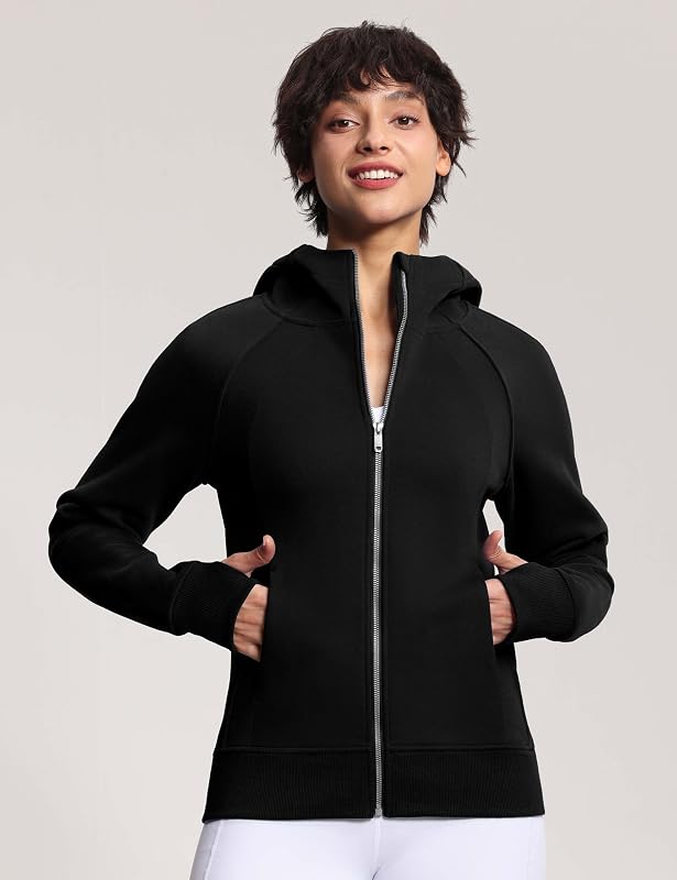 THE GYM PEOPLE Women Full Zip Up Hoodies Fleece Workout Jackets Sweatshirts image 6