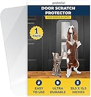 Vista 7 de PROTECTO Protector de Puerta de 18 x 12 pulgadas contra Arañazos de Perros – Protector contra Arañazos de Gatos y Perros para Uso Interior/Exterior