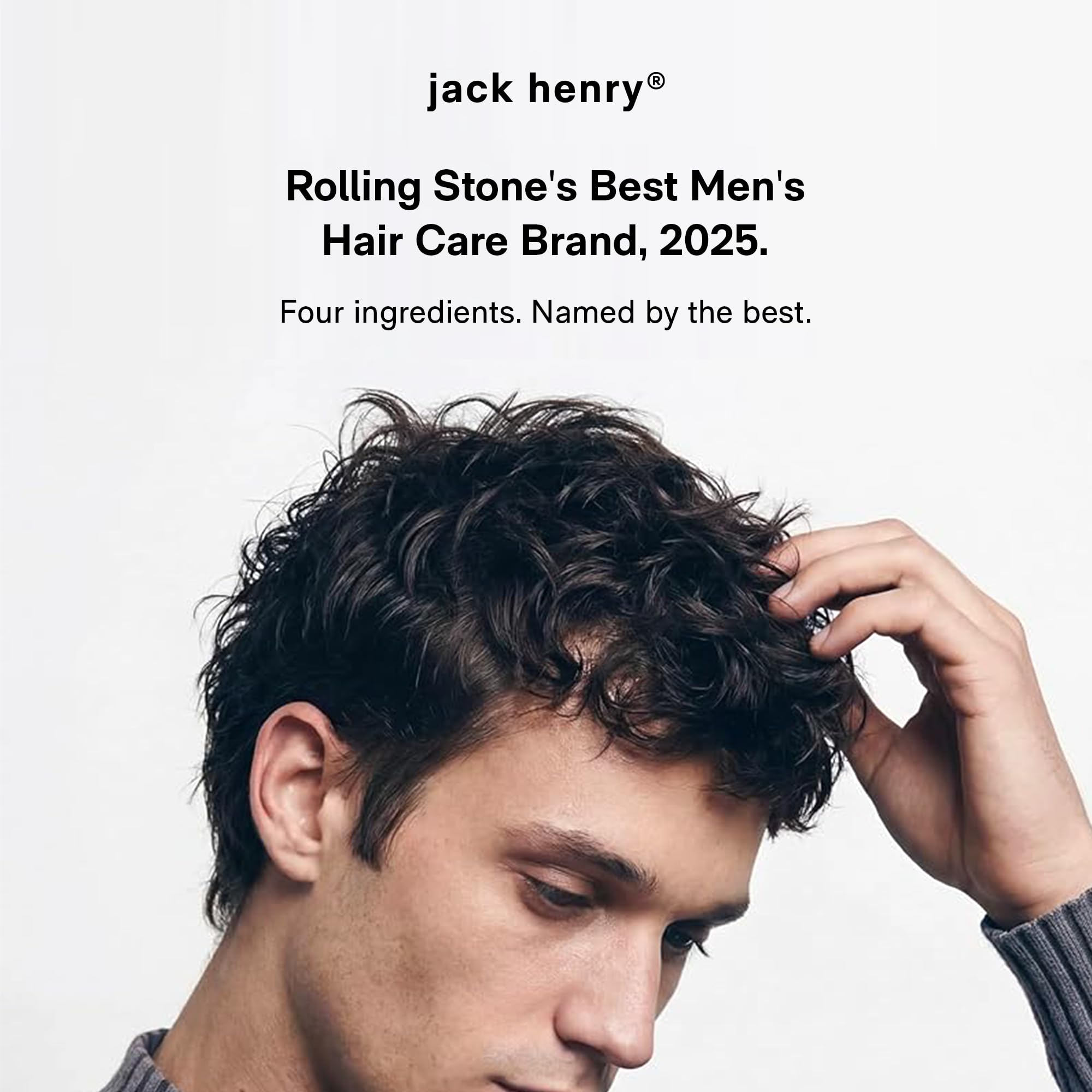 Jack Henry Hair Clay for Men, Flexible Matte Finish, All-Day Hold, 1.6 oz