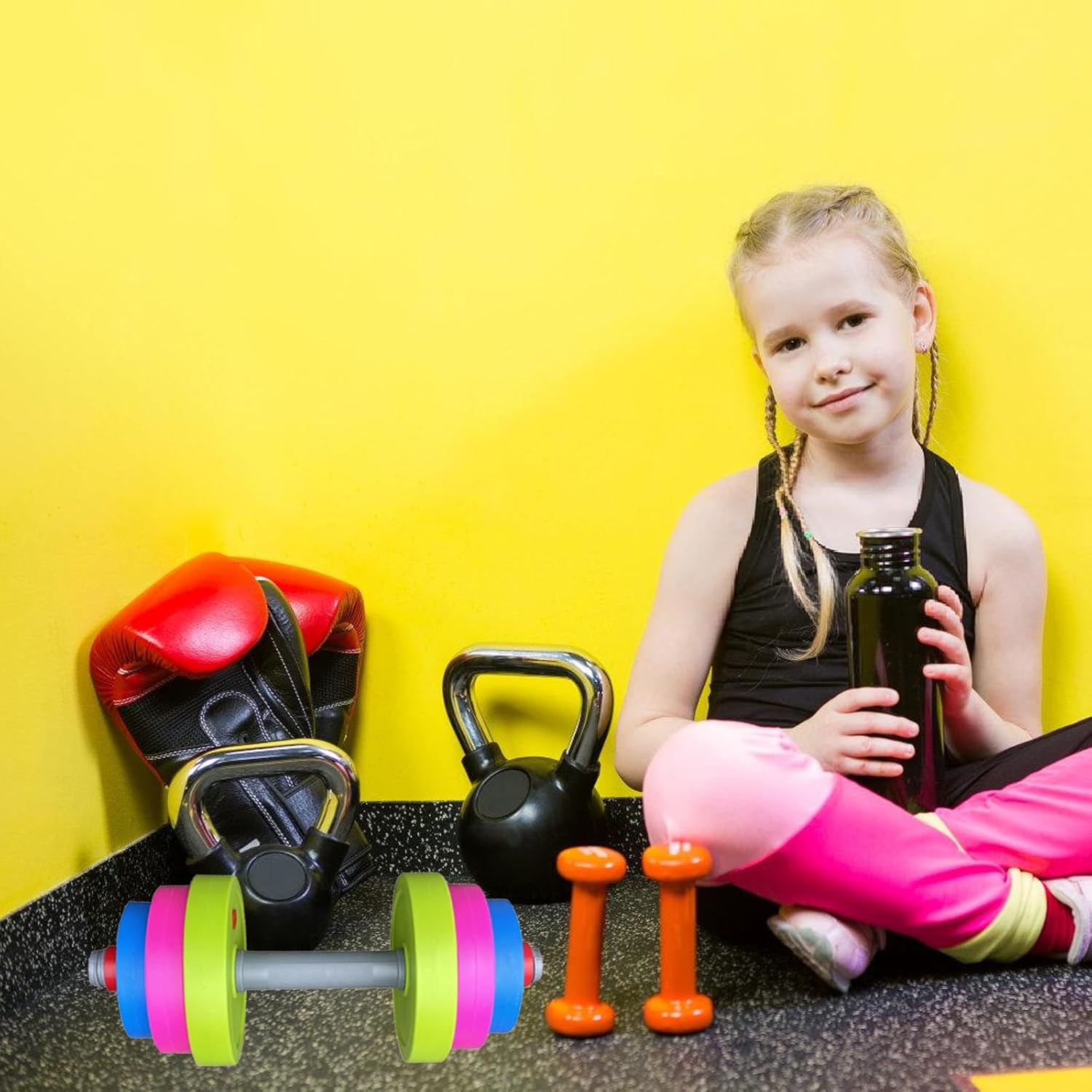 Ergonomic Childrens Training Weights Colorful Fitness Toy For Preschoolers To Build Arm Strength Indoor Outdoor Play Ages 3-5 Years Muscle Development Toy