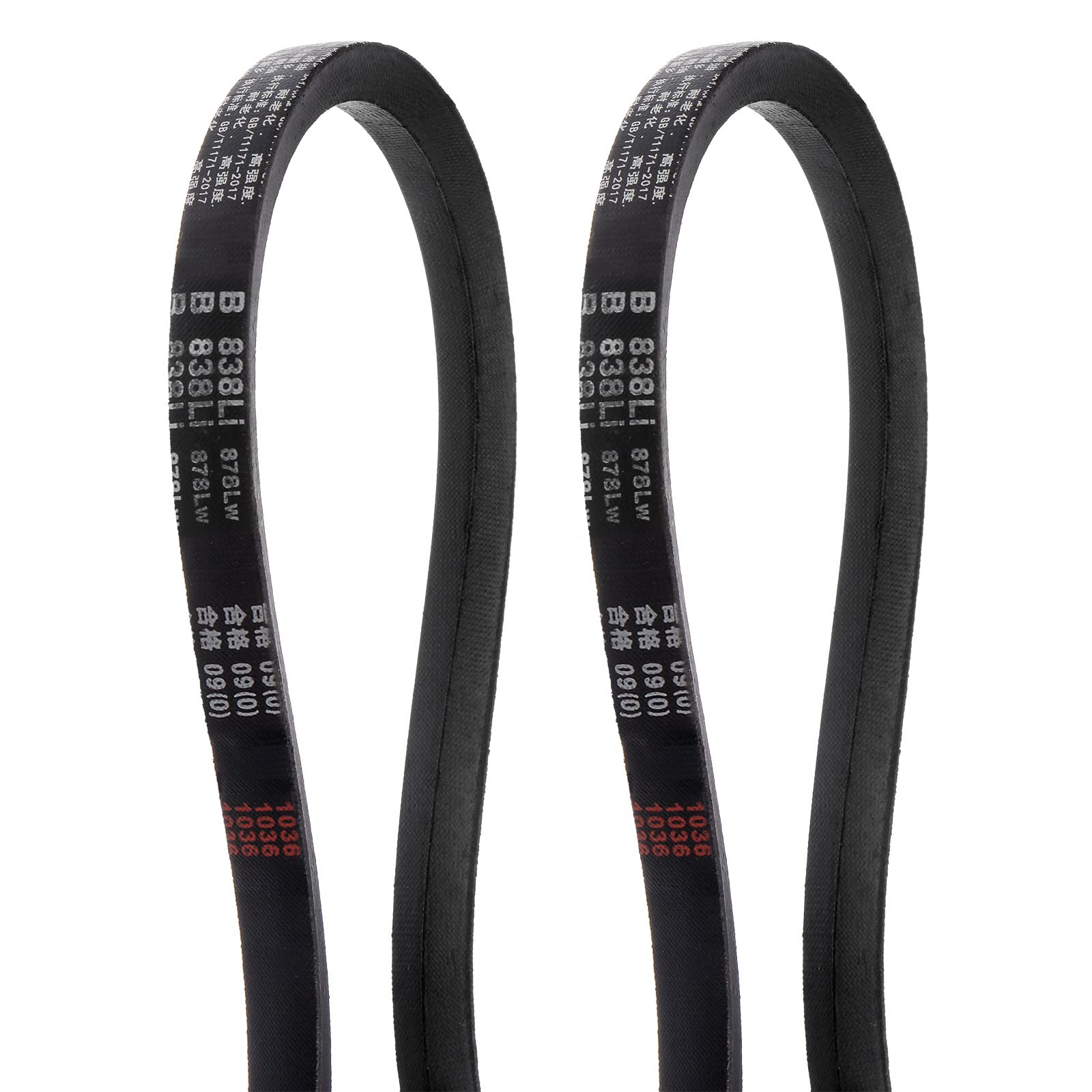 HARFINGTON 2pcs B-991 V-Belts Drive Belt 991mm(39") Inner Girth 17mm Top Width B Section Rubber for Power Transmission — Amazon image 13
