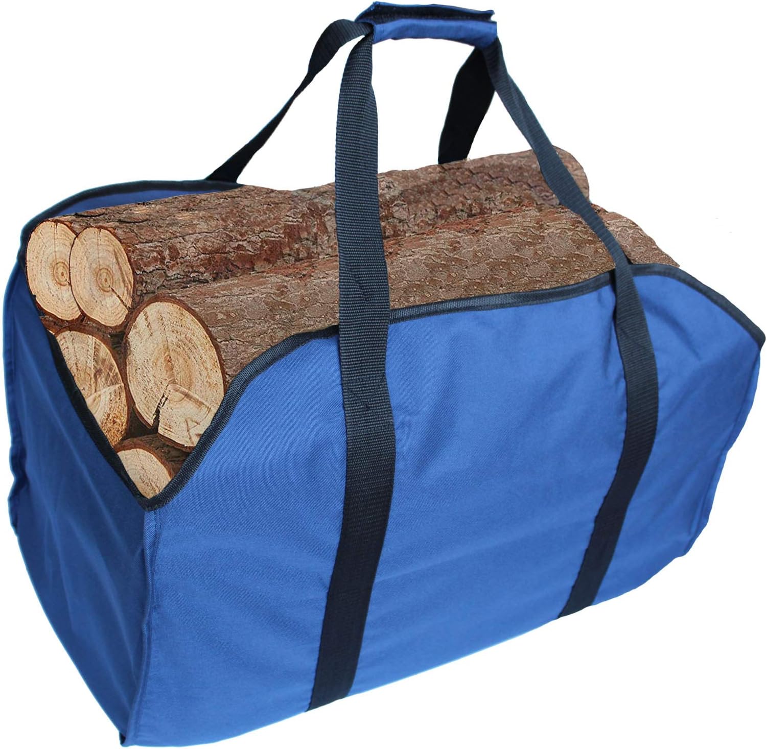 YELAIYEHAOPremium Firewood Log Carrier & Tote Bag - Extra Large Durable - Best for Fireplaces - Wood Stoves - Firewood - Logs - Camping - Beaches - Landscaping! Large Blue
