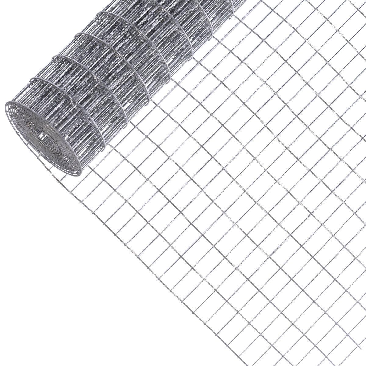 Garmix Marderzaun Verzinkt Maschendraht 4-Eck Drahtgitter 25x50mm (100cm x18m, 2,1mm)