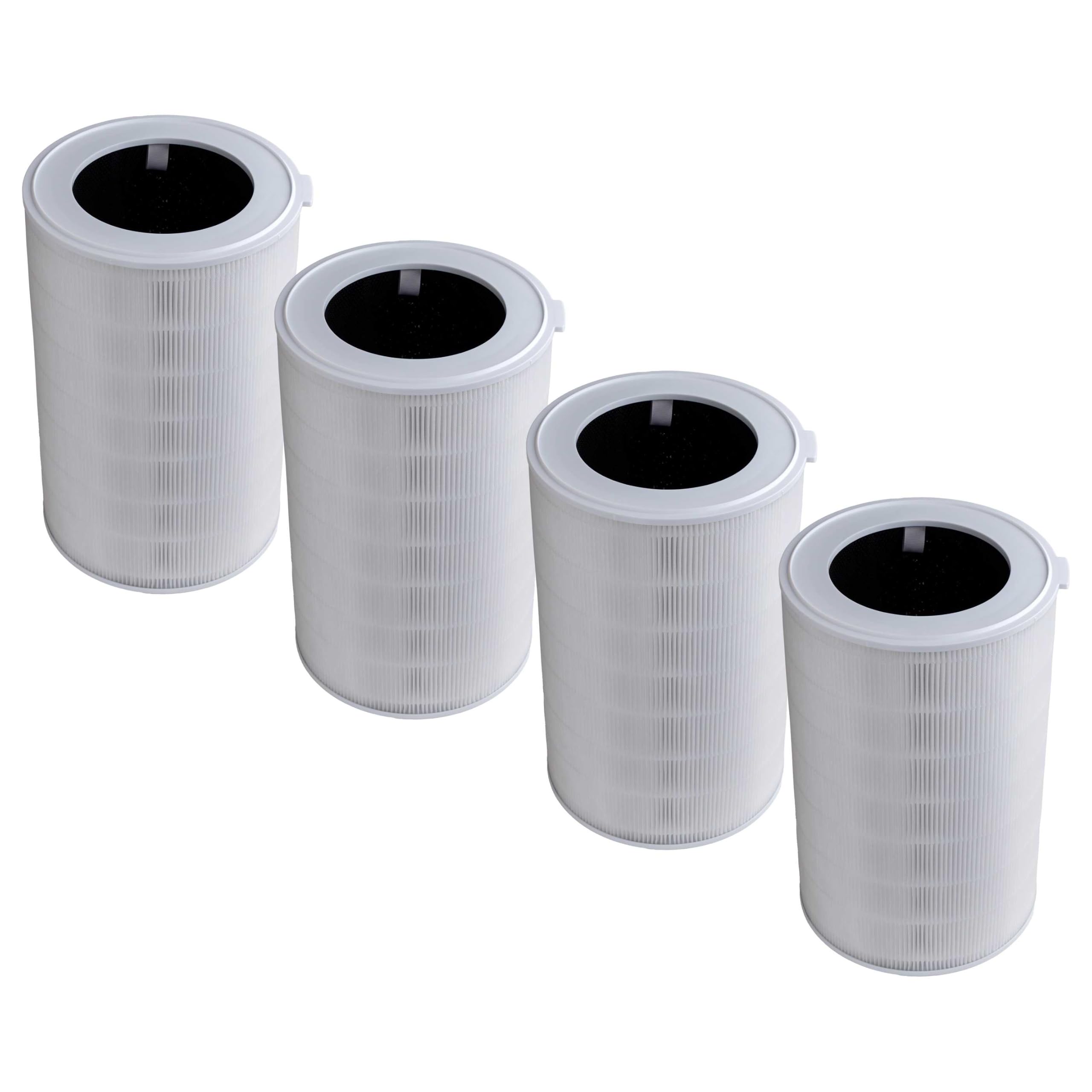 vhbw 4x filtro de aire reemplaza Xiaomi BHR6358GL | para purificador - Filtro combi HEPA (H11) + carbón activo