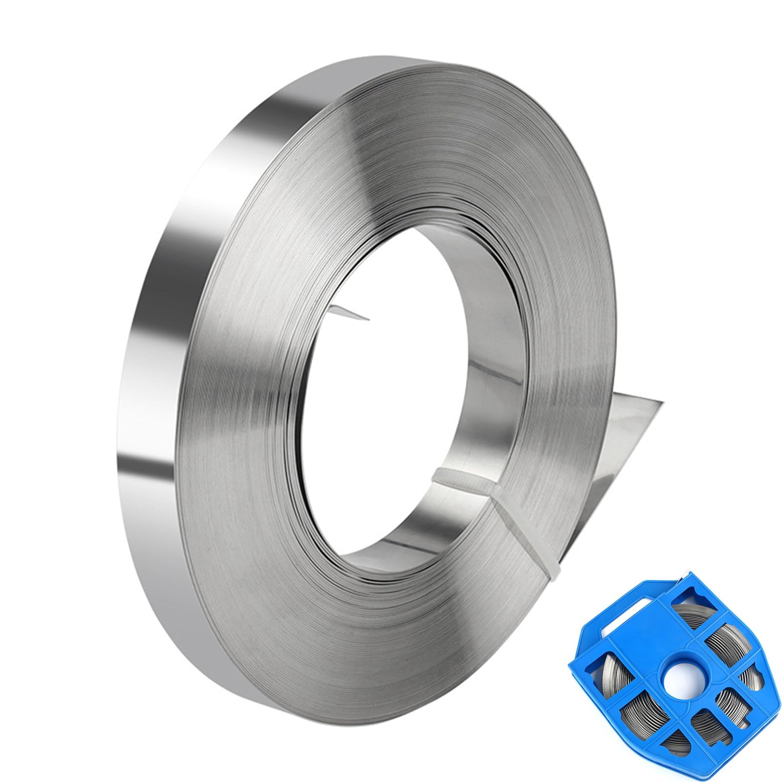 Stainless Steel Strapping Banding Roll | 3/4" X 0.03" X 100 Ft S304 Coil | For Heavy-Duty Packing & Bundling