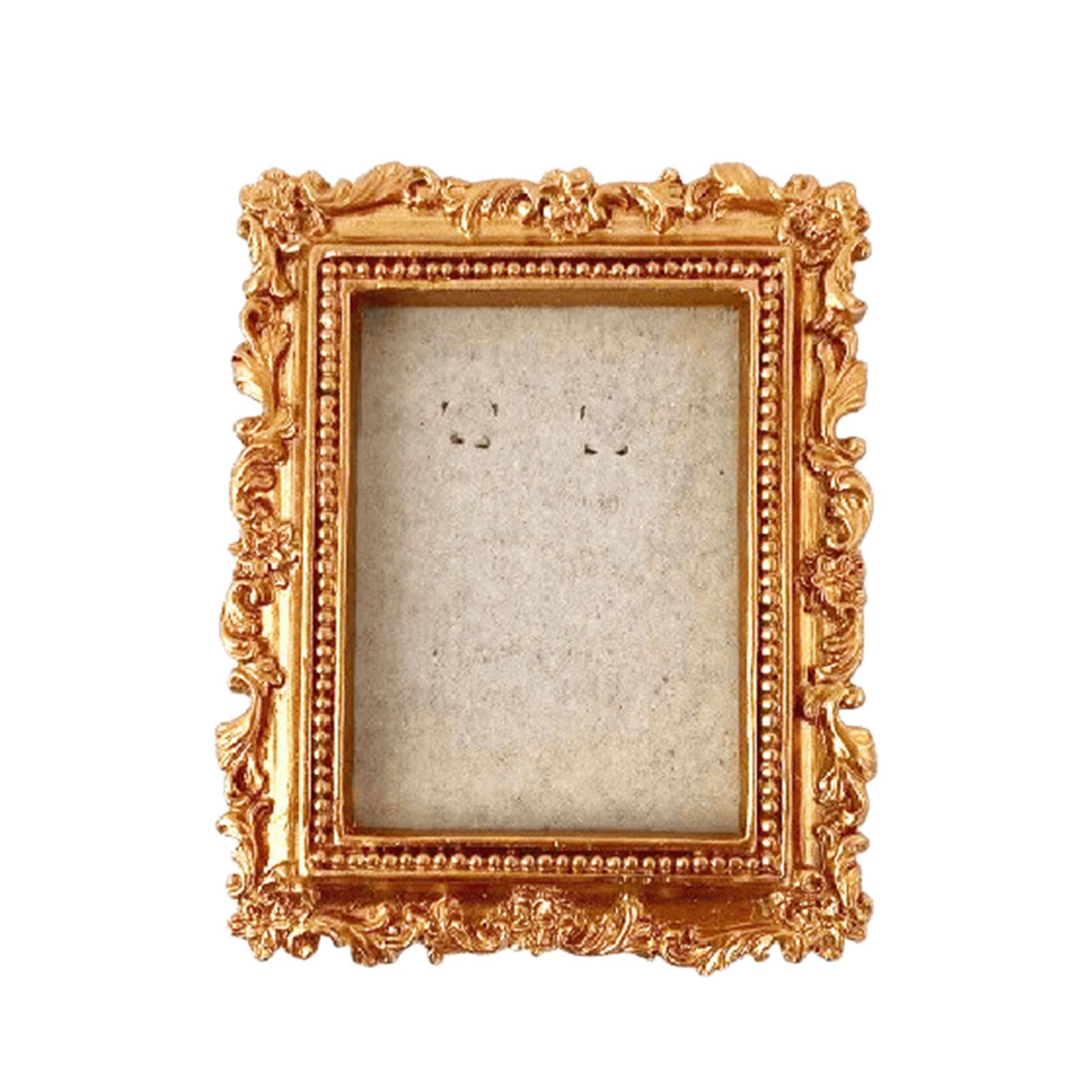 Carotoe C Arotoe Resin Picture Frame Minis Picture Frame Antique Photo Frames Tiny Baroques Ornate Frames For Diys Manicure Jewelry Gift Minis Retro Resin