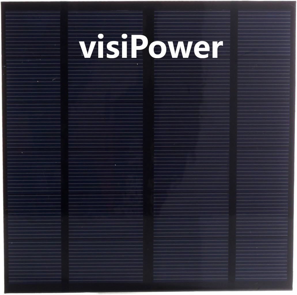 visiPower 3W 5V 0.6A Portable Solar Panel Flexible Cellphone Charger USB Output