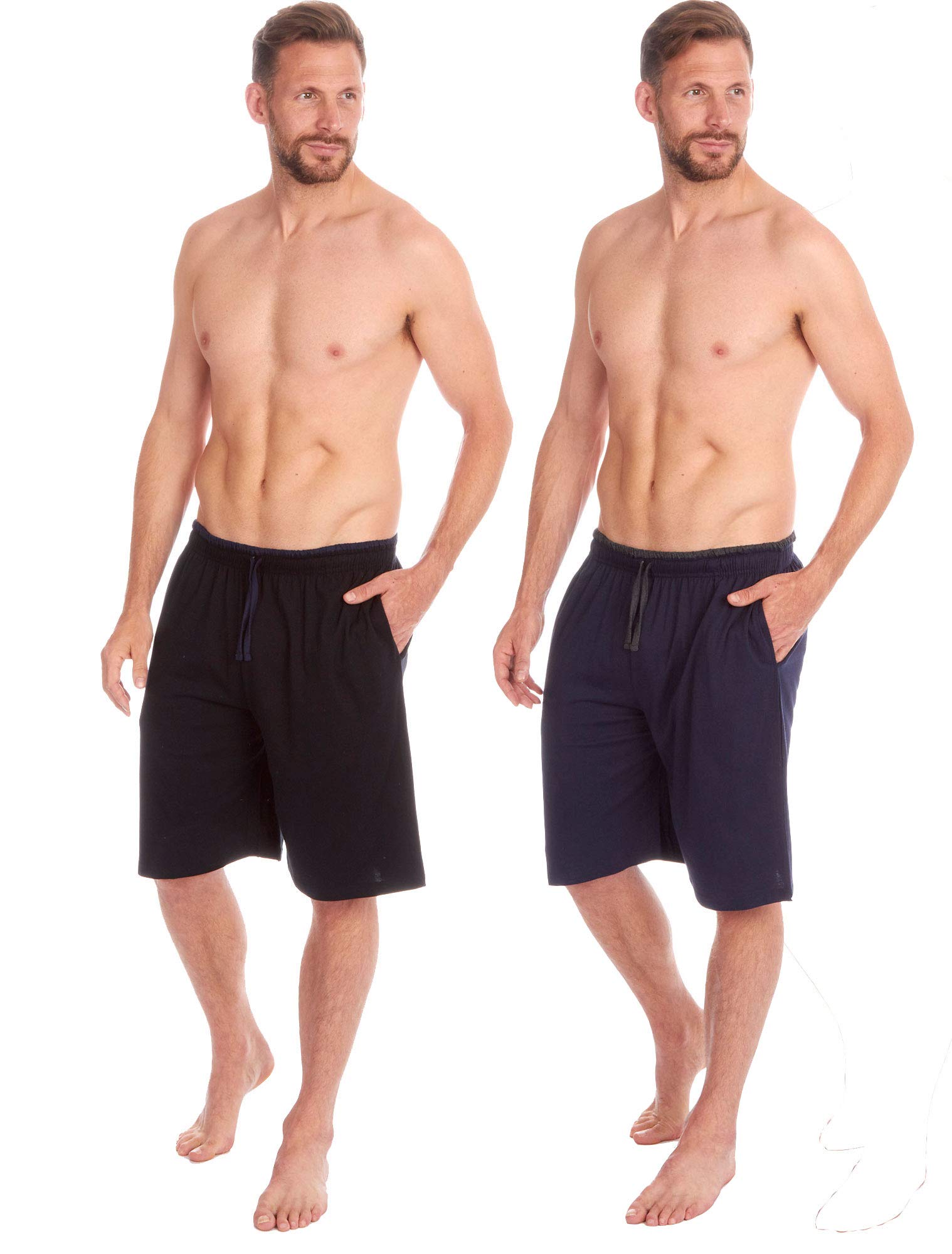 INSIGNIA Mens Twin Pack Lounge Pyjamas Shorts Bottoms