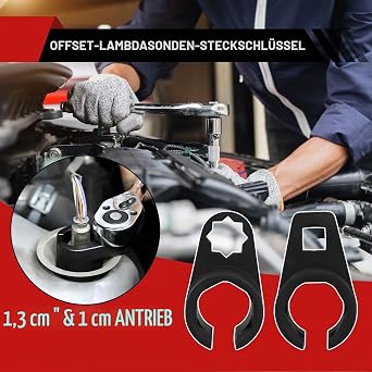 DBREAKS Lambda Sensor Key 22 mm Nut Oxygen Sensor Tool Pack of 5