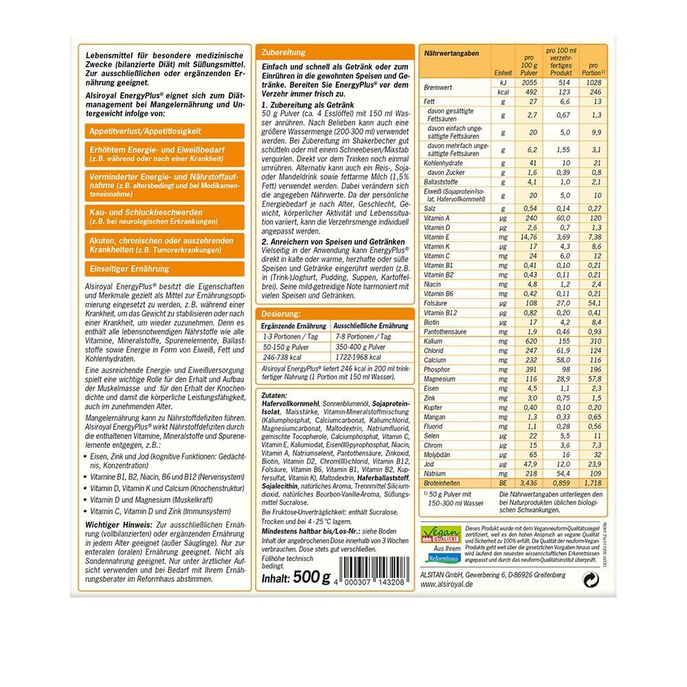 Alsiroyal EnergyPlus · hochkalorische Trinknahrung · schmeckt sehr gut – Ansicht 2