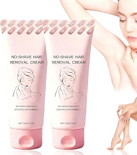 2PCS Hair Removal Cream No Shave Hair Removal Cream Fast and Gentle, Suitable for Sensitive Skin, Moisturizes and Nurtures