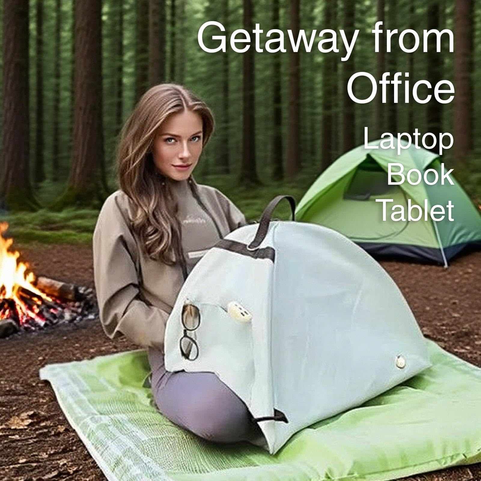 Tienda de campaña portátil plegable con protección antirreflejos