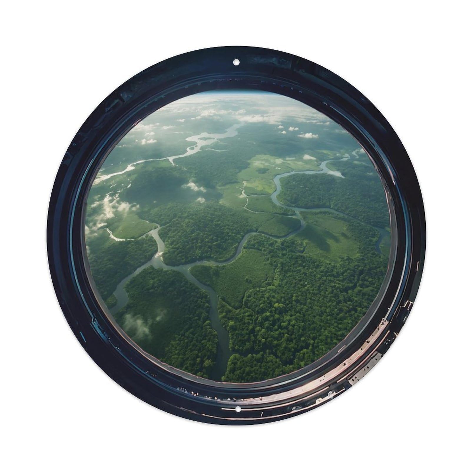 Earth Forest Regions View Metal Tin Sign