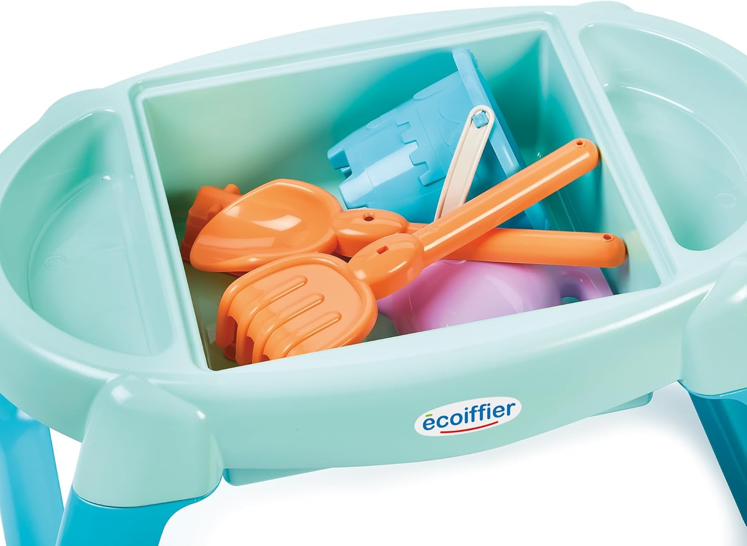 Ecoiffier - Sand and Water Table for Children - 3 Compartments with Lots of Accessories - From 18 Months - Toy for Children - 4603