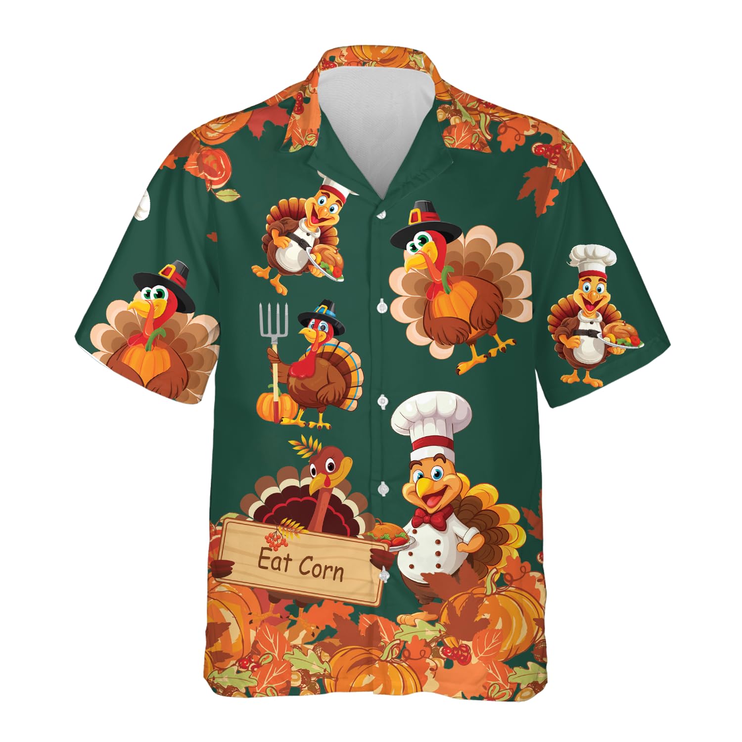 228CLOSET Funny Turkey Hawaiian Shirt