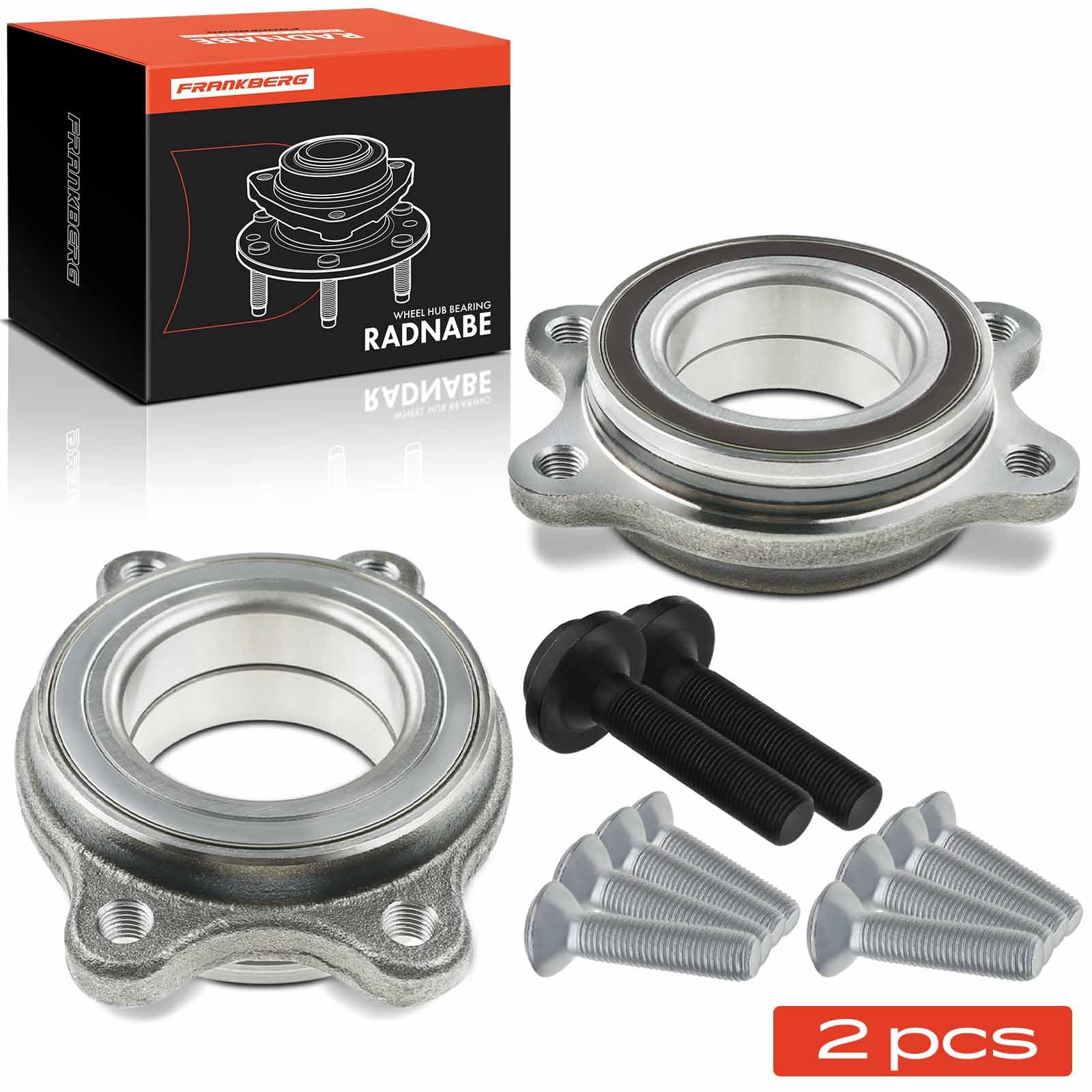 Frankberg Kit de cojinetes de rueda (2 unidades) delantero y trasero