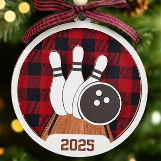 Bowling Ornaments for Christmas Tree - Bowling Ornament - Bowling Gifts for Women, Men, Coaches - Sport Bowling Team Gifts for Players Lovers - Bowlers Ornaments for Christmas Tree