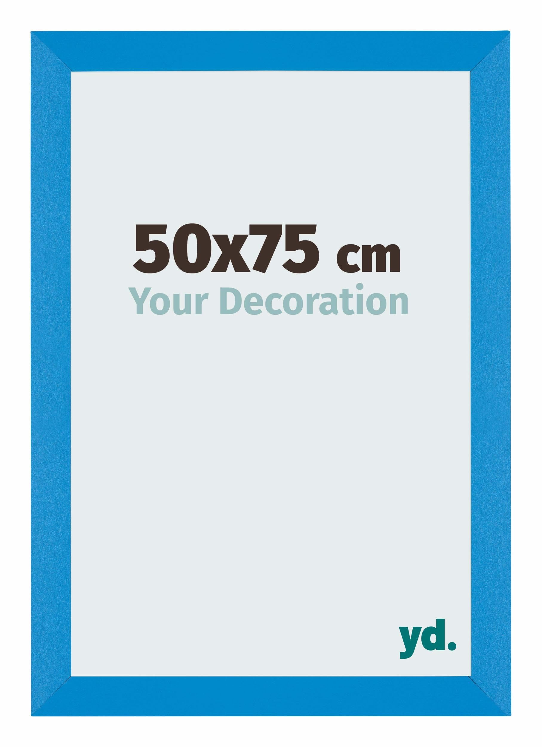 Your Decoration - Picture Frame 50x75 cm - Bright Blue - Decorative Wall Frame in MDF with Antireflection - Frame 50x75 - Mura