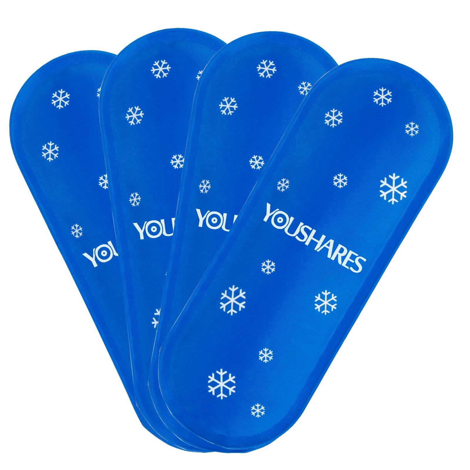 YOUSHARES Breastmilk Cooler Bag Ice Packs - Reusable Gel Ice Packs Cool Bag for Breast Milk Cooler Travel Bag, Small Nylon Ice Bags for Cool Breast Milk (4 Packs)