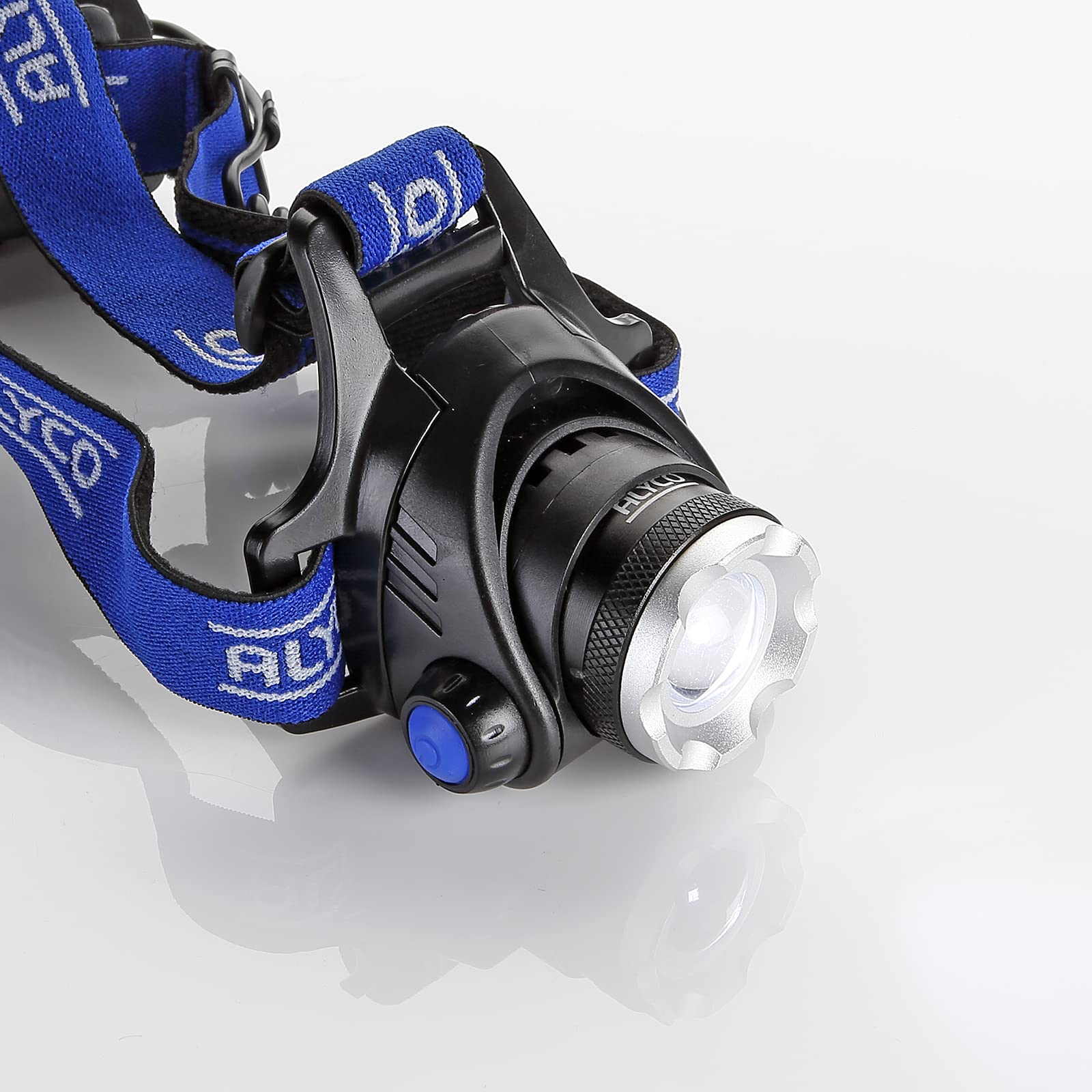 Alyco 190562 Linterna Frontal LED 10W Recargable (Paquete de 2)