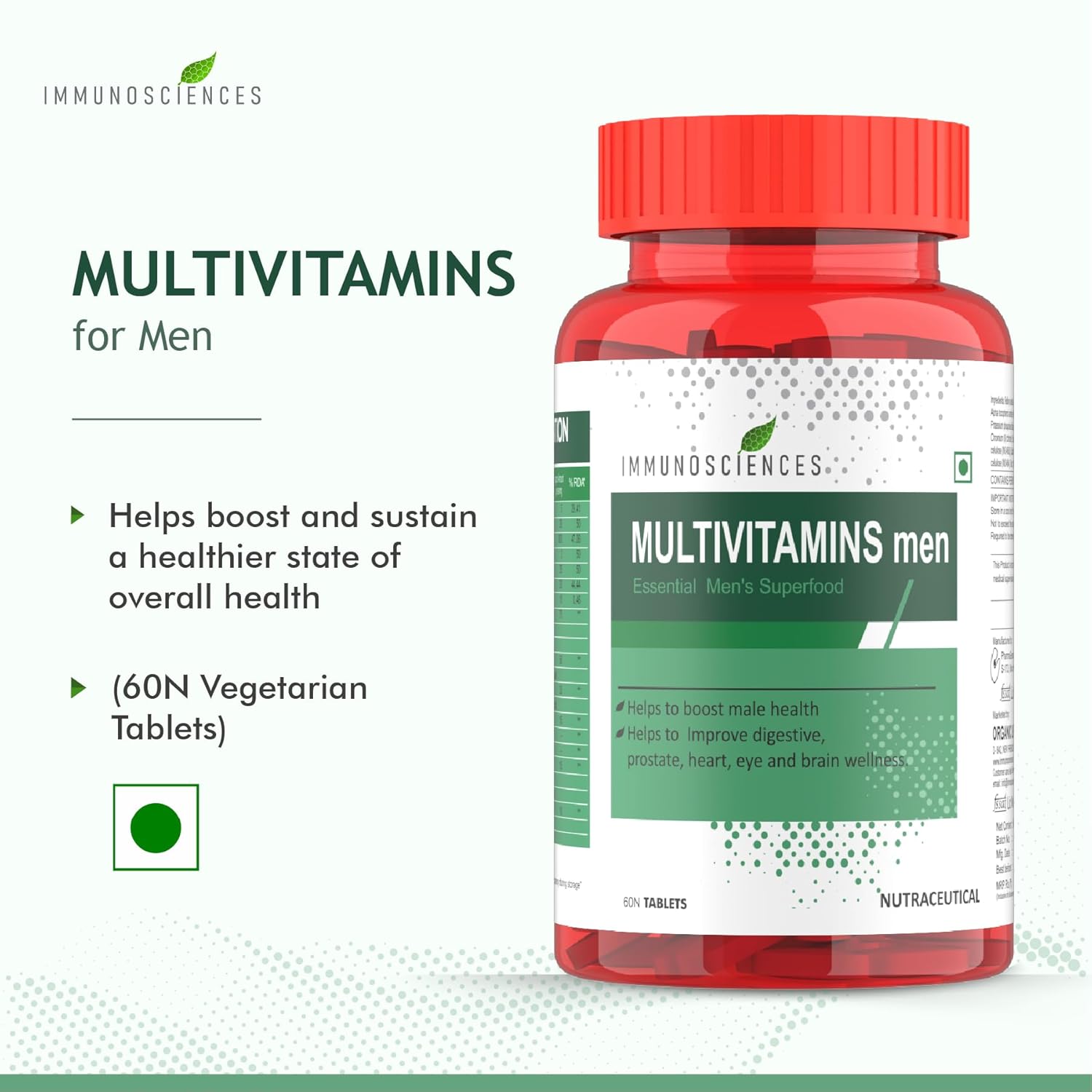 Immunoscion Multivitamin for men with required men's superfood - Daily Mains Multivitamin and Supplement for Multiminal Energy - Mains Vitamin A, C, E, K & Multi Vitamin Tablets Immunoscion Multivitamin for men with required men's superfood - Daily Mains Multivitamin and Supplement for Multiminal Energy - Mains Vitamin A, C, E, K & Multi Vitamin Tablets