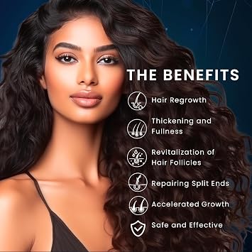 OLIVITA 5% Minoxidil Hair Growth Serum for Men and Women, Biotin Oil, Natural Regrowth Treatment for Scalp Hair Loss, Thinning, Thicker Longer Fuller Healthier Hair, 1.7 Fl Oz
