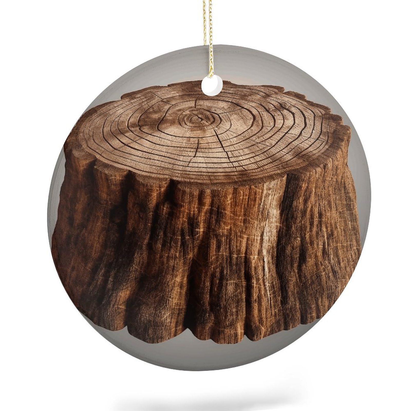 Hanging Ornaments, Stump of Oak Tree Printed Decorations,Birthday Decorations,Halloween Hanging Ornaments