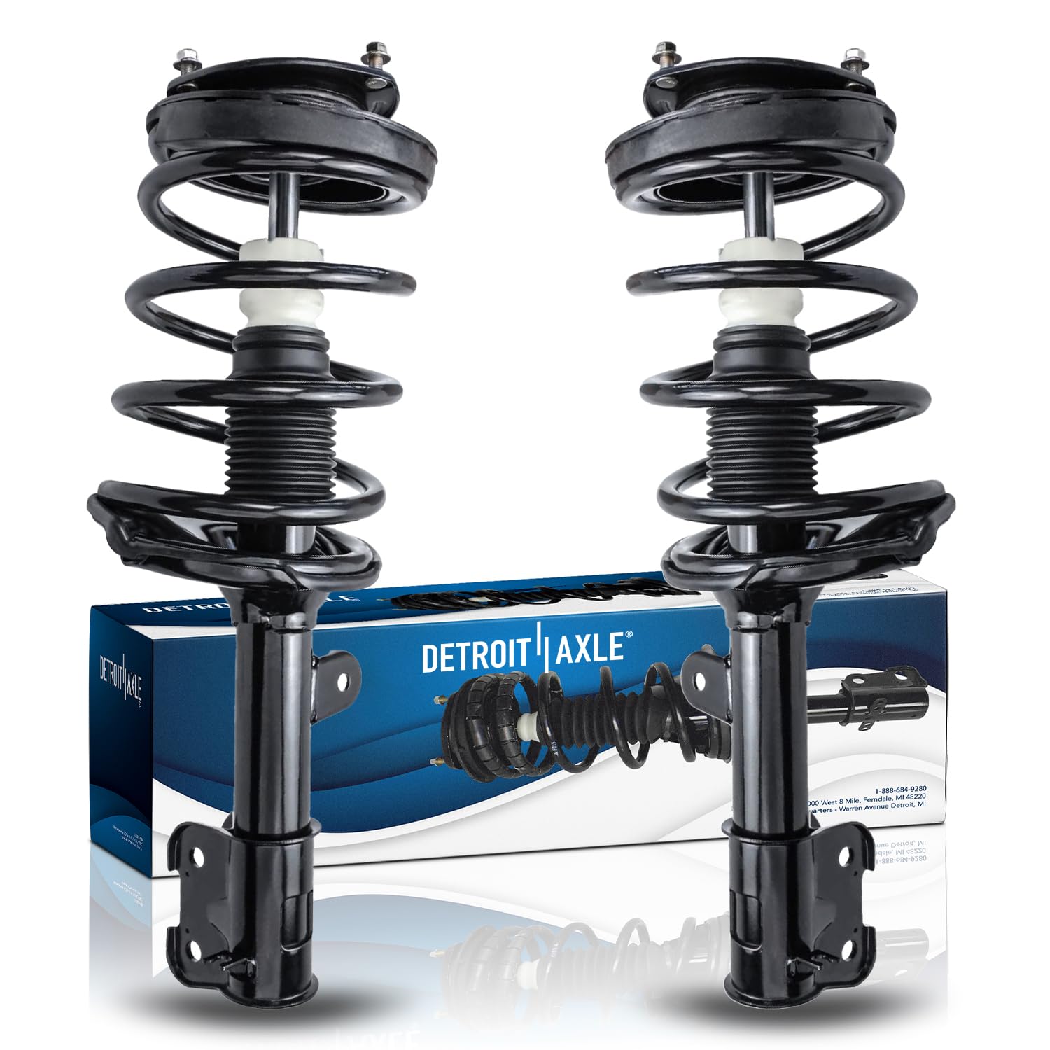 Detroit Axle - 2 Front Struts for 2007 2008 2009 Hyundai Santa Fe