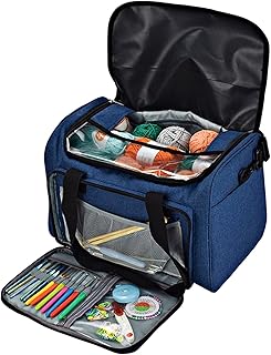 HSJ Sac à Dos De Pique-Nique pour L'ExtéRieur, Isolation Thermique pour Panier De Pique-Nique De Plage - Panier à Provisions Pliable Portable, pour Les Voyages en Plein Air(Color:Blue)