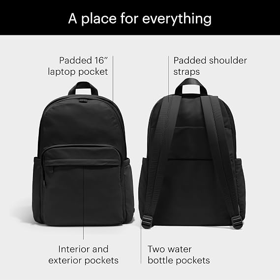 Away Large Featherlight Backpack, Lightweight Travel Laptop Backpack
