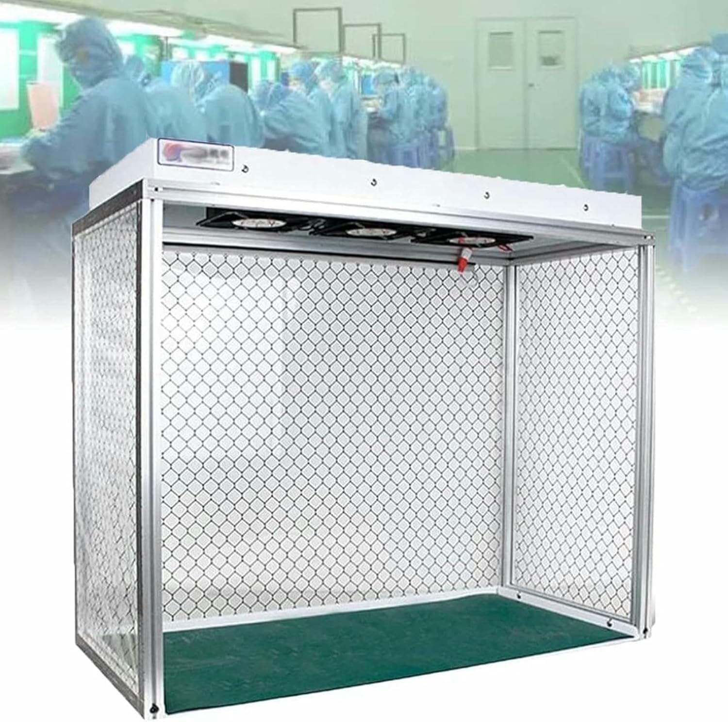 Laminar Flow Cabinet Vertical Laminar Flow Hood Air Flow Clean Workbench Aluminum Bench Dust Free Room Workshop for Repair with Filter Laboratory
