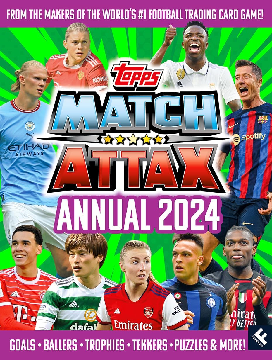 Match Attax Annual 2024: The best official illustrated football annual, brand new for 2023 โ the perfect gift for footy-loving kids and teens this Christmas!