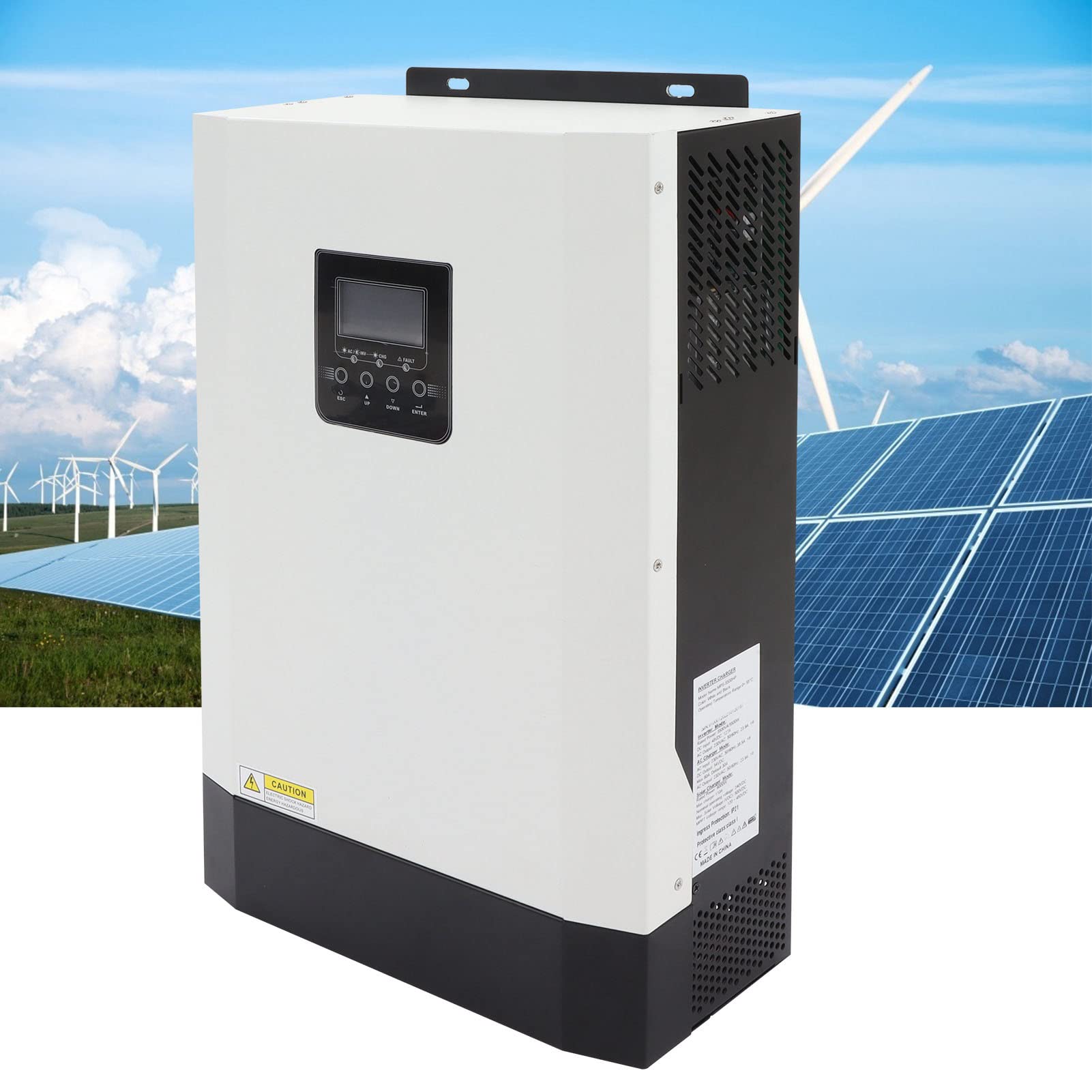 Fafeicy Falownik Solarny Czysty Sinus Regulator ładowania 5.5KW 48V 110A