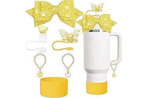XIANGYUAN Stanley Cup Bow and Diamond Yellow Charm