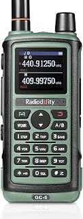 Radioddity GC-5 Dual Band Two Way Radio, Ham Radio Handheld Long Range with 1800mAh Battery, High Gain Antenna, Color LCD, DTMF