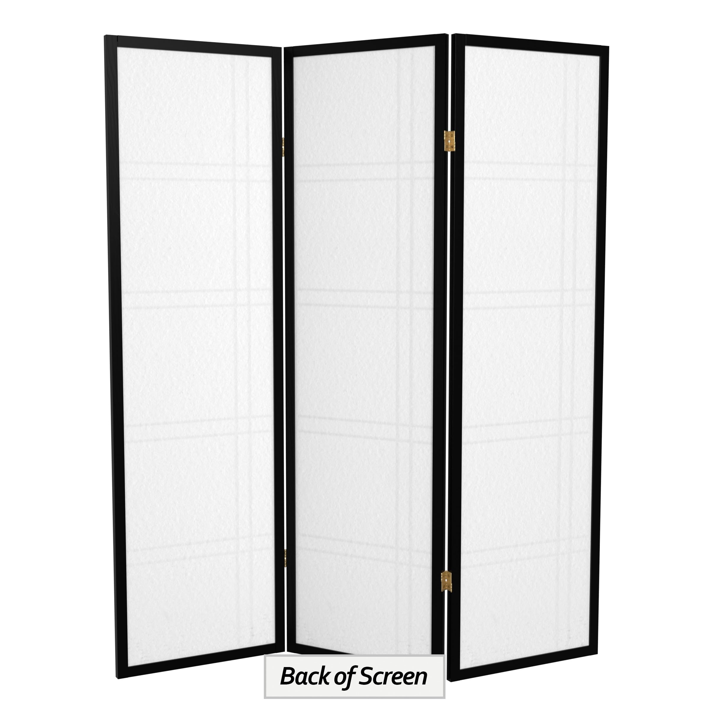 Red Lantern DC60-BLK-3P Room Divider, 3 Panel, Black