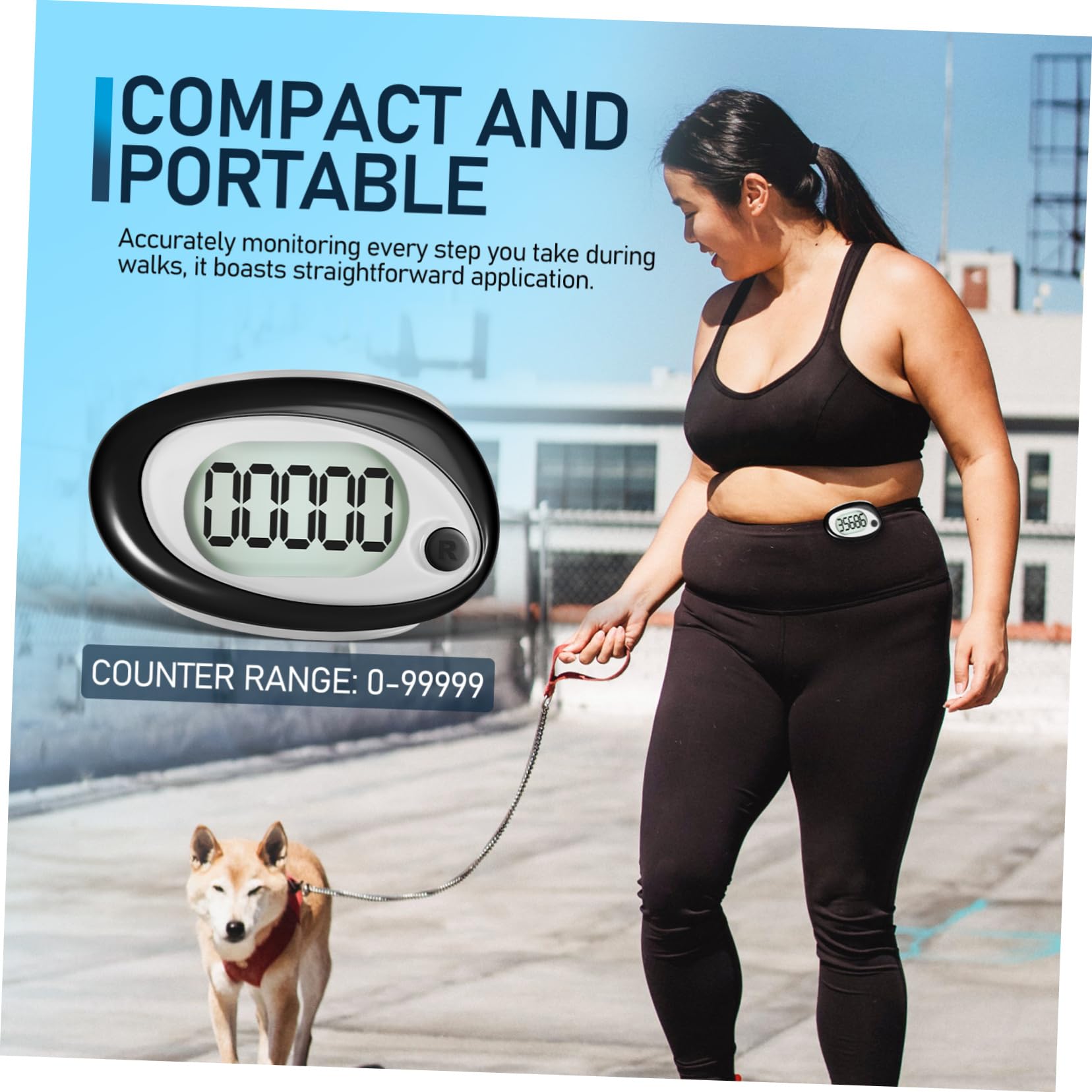 Kisangel Schrittzähler Zum Gehen Schrittzähler Schrittzähler Präziser Schrittzähler Schrittzähler Zum Gehen Großer Bildschirm Schrittzähler Fitness Schrittzähler