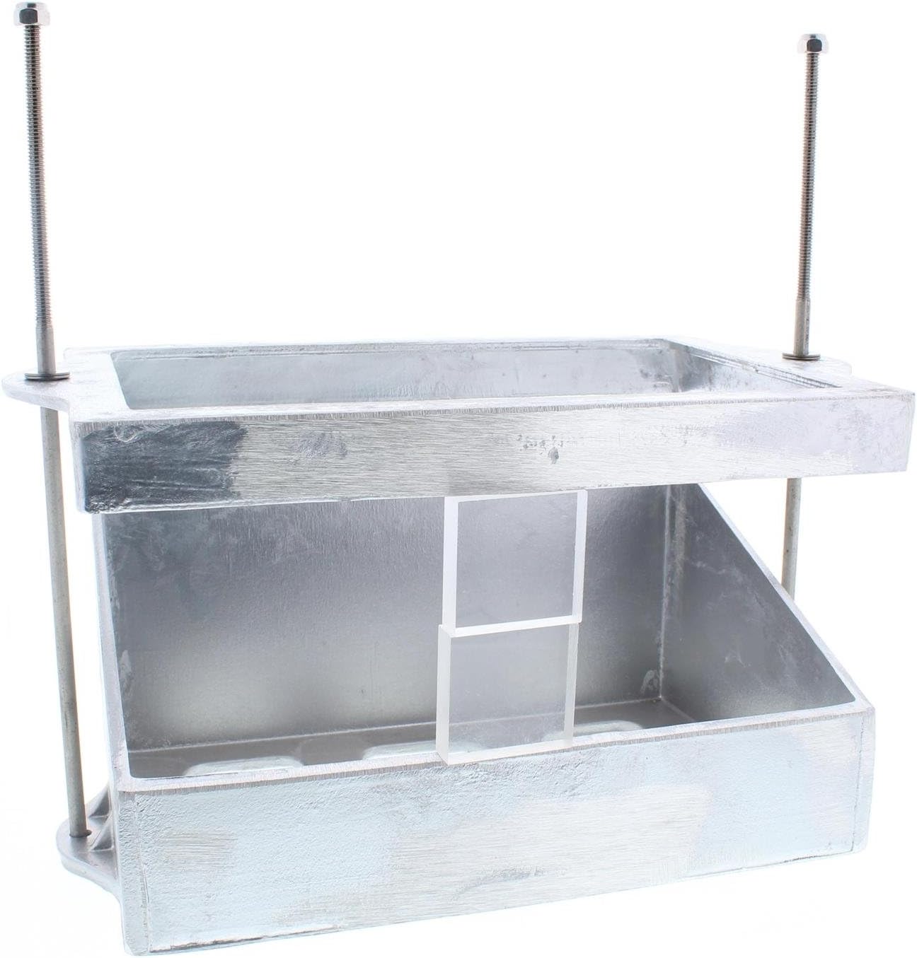 Speedway Motors Plain Cast Aluminum Battery Box Mount Kit Includes Cast Aluminum Box, Mounting Bolts & Hold-Down Plate, Fits Standard 6-3/4″ x 10-1/4″ Batteries